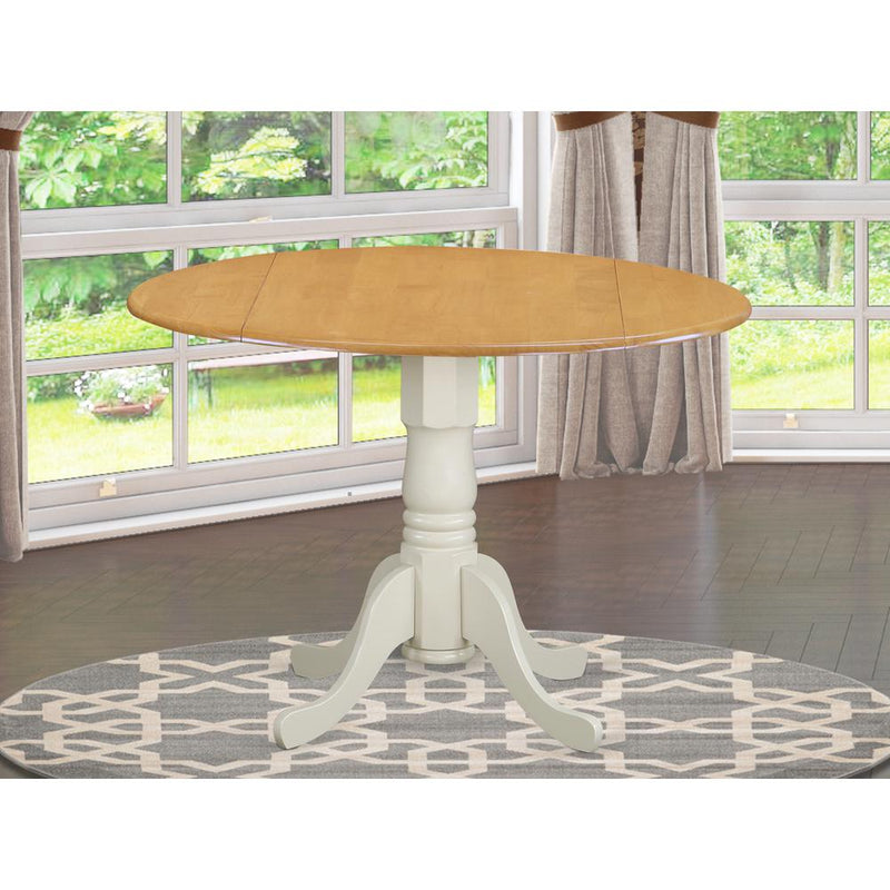 Dining Table Oak & Linen White DLT-OLW-TP By East West Furniture | Dining Tables | Modishstore