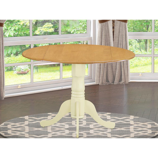 Dining Table Oak & Buttermilk DLT-OMK-TP By East West Furniture | Dining Tables | Modishstore