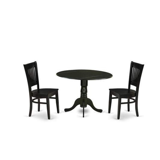 3-Piece Kitchen Table Set- 2 Mid Century Chair And Dining Tables By East West Furniture | Dining Sets | Modishstore