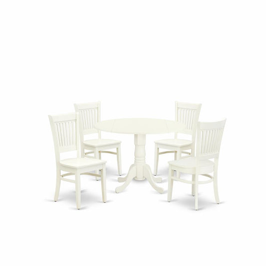 5-Pc Dinette Room Set- 4 Dining Room Chairs And Dining Tables By East West Furniture | Dining Sets | Modishstore