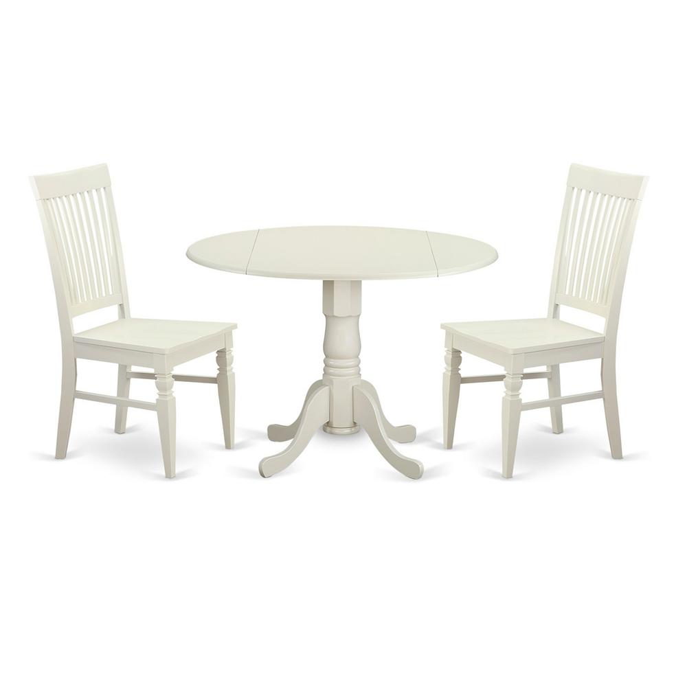 3 Pc Dining Room Set For 2-Kitchen Table And 2 Kitchen Dining Chairs By East West Furniture | Dining Sets | Modishstore - 2