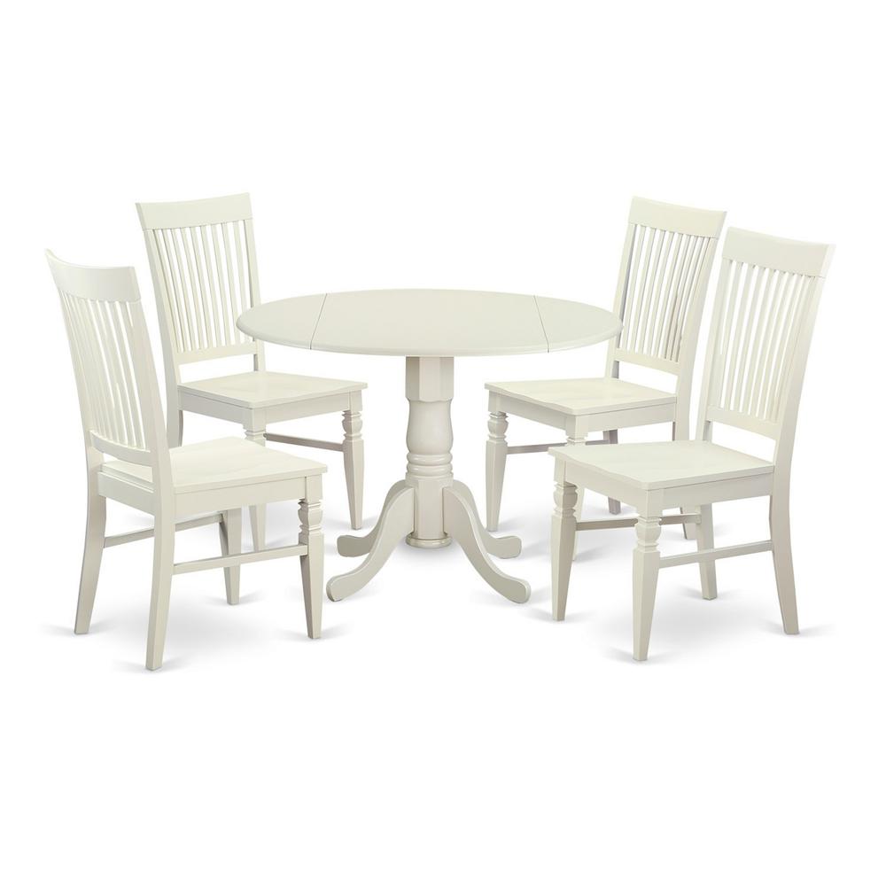 5 Pc Kitchen Table Set For 4-Kitchen Dinette Table And 4 Dining Chairs By East West Furniture | Dining Sets | Modishstore - 2