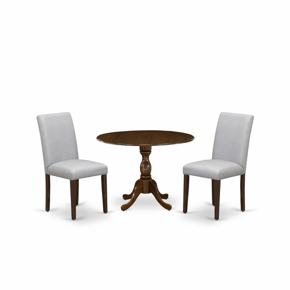3 Piece Modern Dining Table Set Includes 1 Dining Room Table And 2 ChairBy East West Furniture | Dining Sets | Modishstore - 4