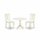 3 Piece Modern Dining Table Set Contains 1 Drop Leaves Dining Table And 2 Linen White Dining Chairs By East West Furniture | Dining Sets | Modishstore