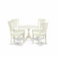 5 Piece Dining Room Set Contains 1 Drop Leaves Dining Room Table And 4 Linen White Kitchen Chairs And Dining Tables By East West Furniture | Dining Sets | Modishstore