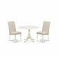 3 Piece Dinning Room Table Set Contains 1 Dining Table And 2 Cream Chair By East West Furniture | Dining Sets | Modishstore