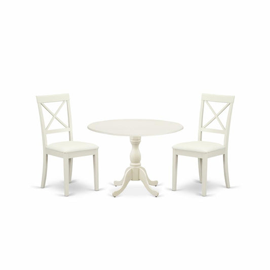 3 Piece Dinning Room Table Set Consists Of 1 Dining Table And 2 Chairs By East West Furniture | Dining Sets | Modishstore
