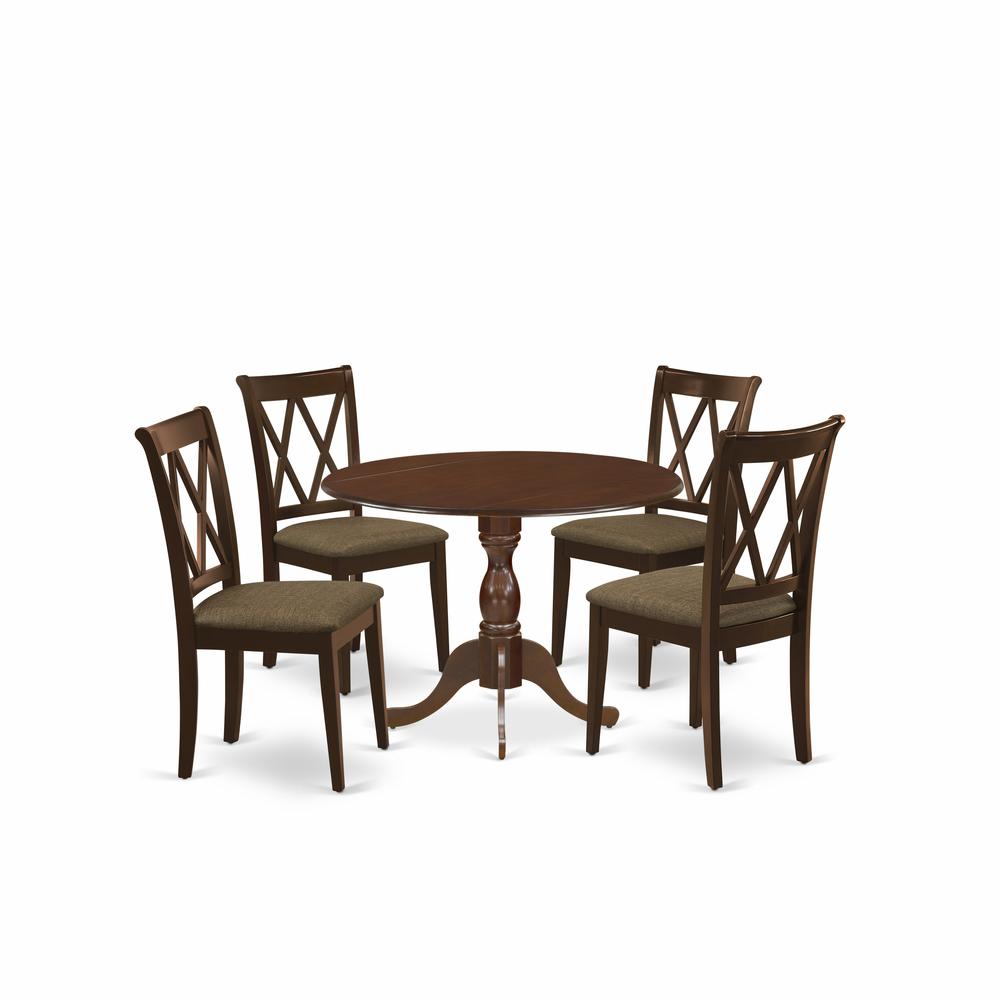 5 Piece Dinette Sets Contains 1Dining Table And 4 White Dining Chairs By East West Furniture | Dining Sets | Modishstore - 4