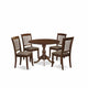 5 Piece Dining Room Table Set Consists Of 1 Dining Room Table And 4 White Dinning Chairs East West Furniture | Dining Sets | Modishstore - 4