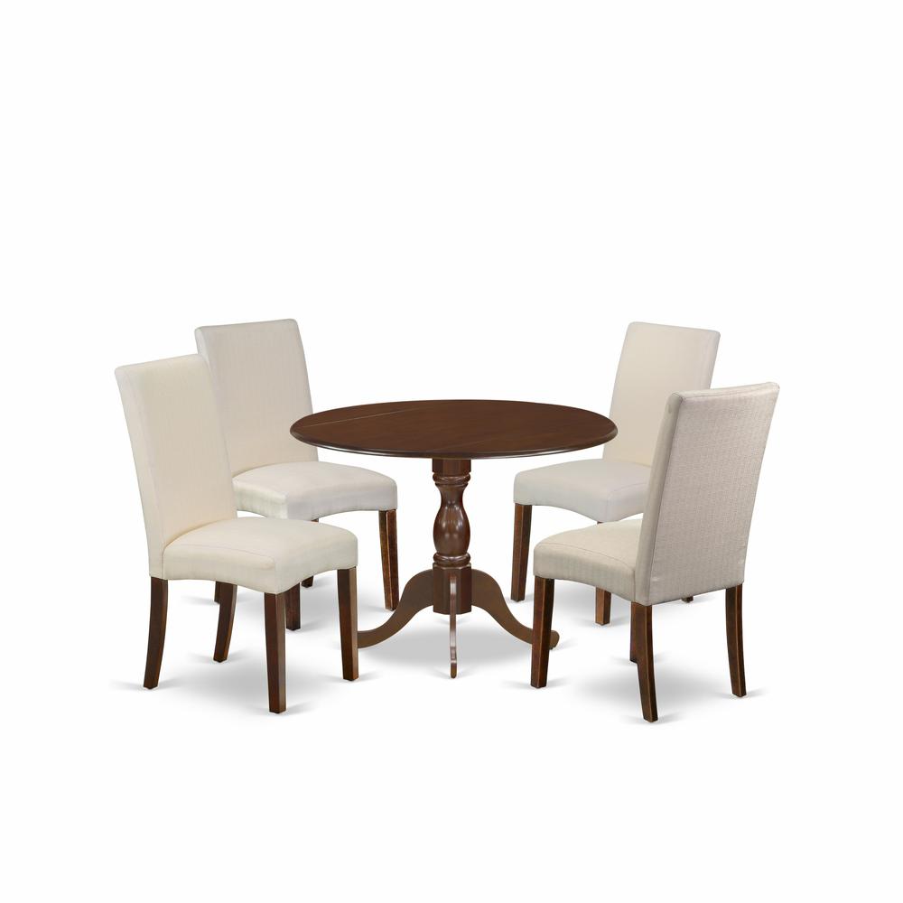 5 Piece Dining Table Set Consists Of 1 Table And 4 Grey Dining Chairs By East West Furniture | Dining Sets | Modishstore - 4