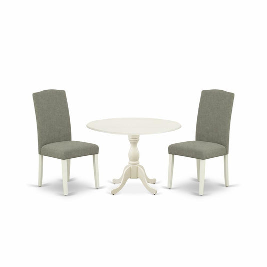 3 Piece Dinette Sets Contains 1 Wooden Table And 2 Chairs By East West Furniture | Dining Sets | Modishstore