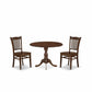 3 Piece Dinette Set Contains 1 Drop Leaves Modern Dining Table And 2 Black Wooden Dining Chairs And Dining Tables By East West Furniture | Dining Sets | Modishstore - 4