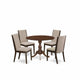 5 Piece Dining Table Set Consists Of 1 Drop Leaves Dining Table And 4 Shitake Linen Fabric Dining Room Chairs And Dining Tables By East West Furniture | Dining Sets | Modishstore - 4