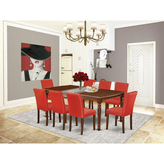 Dining Room Set Mahogany DOAB9-MAH-72 By East West Furniture | Dining Sets | Modishstore