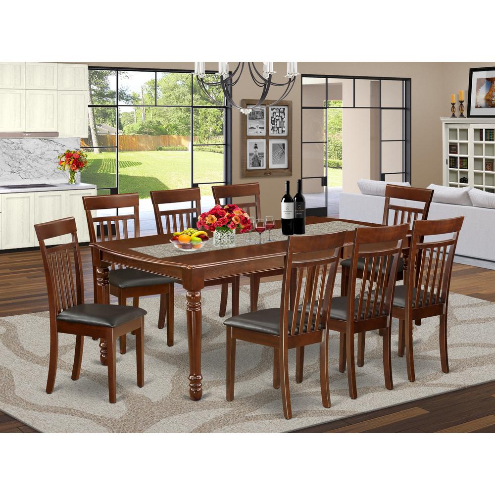 Dining Room Set Mahogany DOCA9-MAH-LC By East West Furniture | Dining Sets | Modishstore