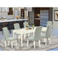 Dining Room Set Linen White DOCE7 - LWH - 15 By East West Furniture | Dining Sets | Modishstore
