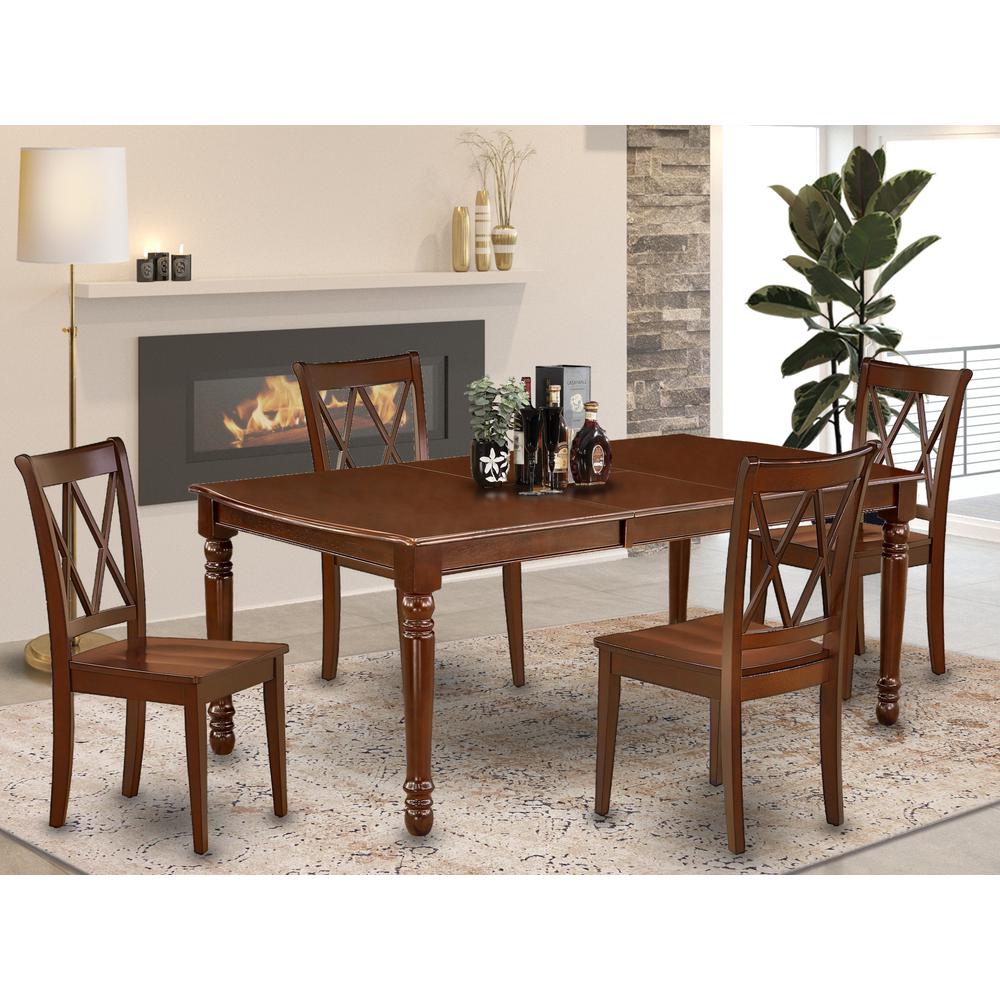 Dining Room Set Mahogany DOCL5 - MAH - C By East West Furniture | Dining Sets | Modishstore