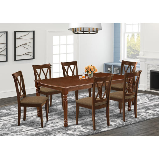 Dining Room Set Mahogany DOCL7 - MAH - C By East West Furniture | Dining Sets | Modishstore