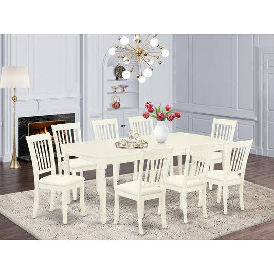 Dining Room Set Linen White DODA9 - LWH - C By East West Furniture | Dining Sets | Modishstore
