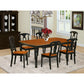 Dining Room Set Black & Cherry DOKE7-BCH-W By East West Furniture | Dining Sets | Modishstore