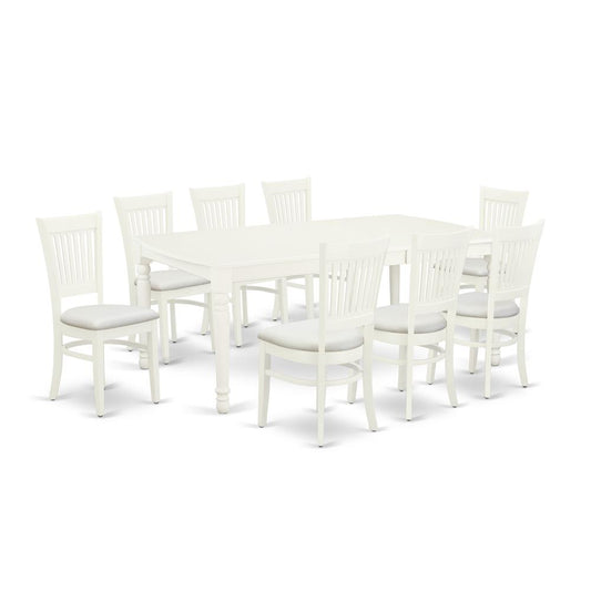 Dining Table - Dining Chairs DOVA9 - LWH - C By East West Furniture | Dining Sets | Modishstore
