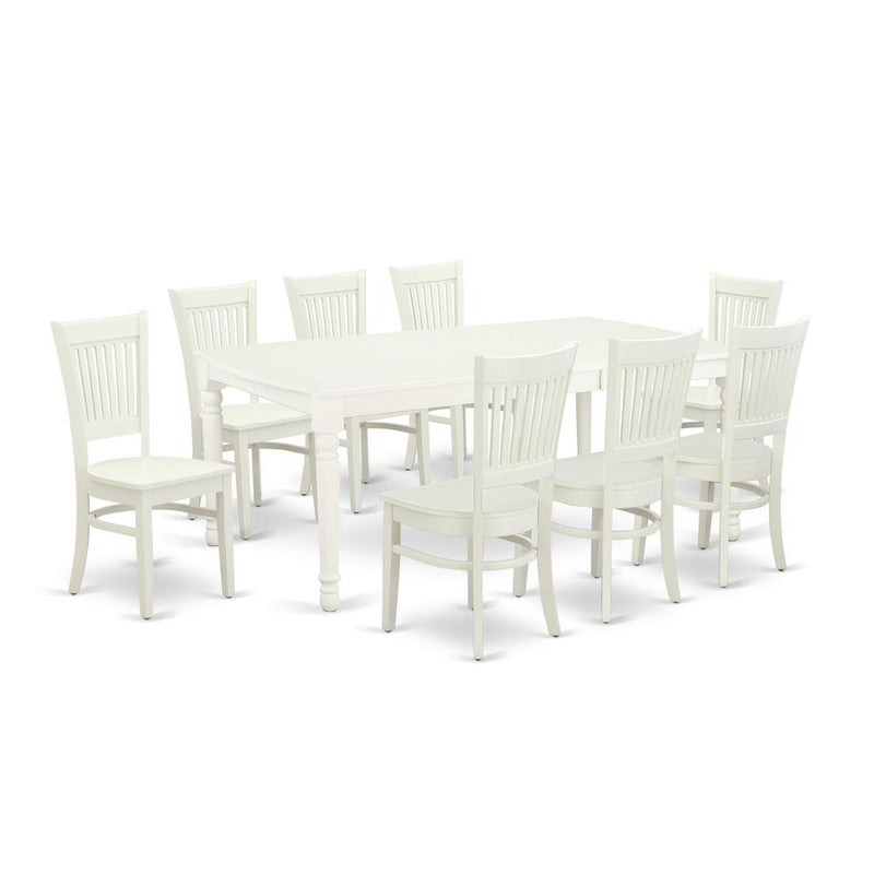 Dining Table - Dining Chairs DOVA9 - LWH - W By East West Furniture | Dining Sets | Modishstore