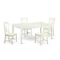 5 Pc Dinette Table Set -Kitchen Dinette Table And 4 Kitchen Dining Chairs By East West Furniture | Dining Sets | Modishstore - 2