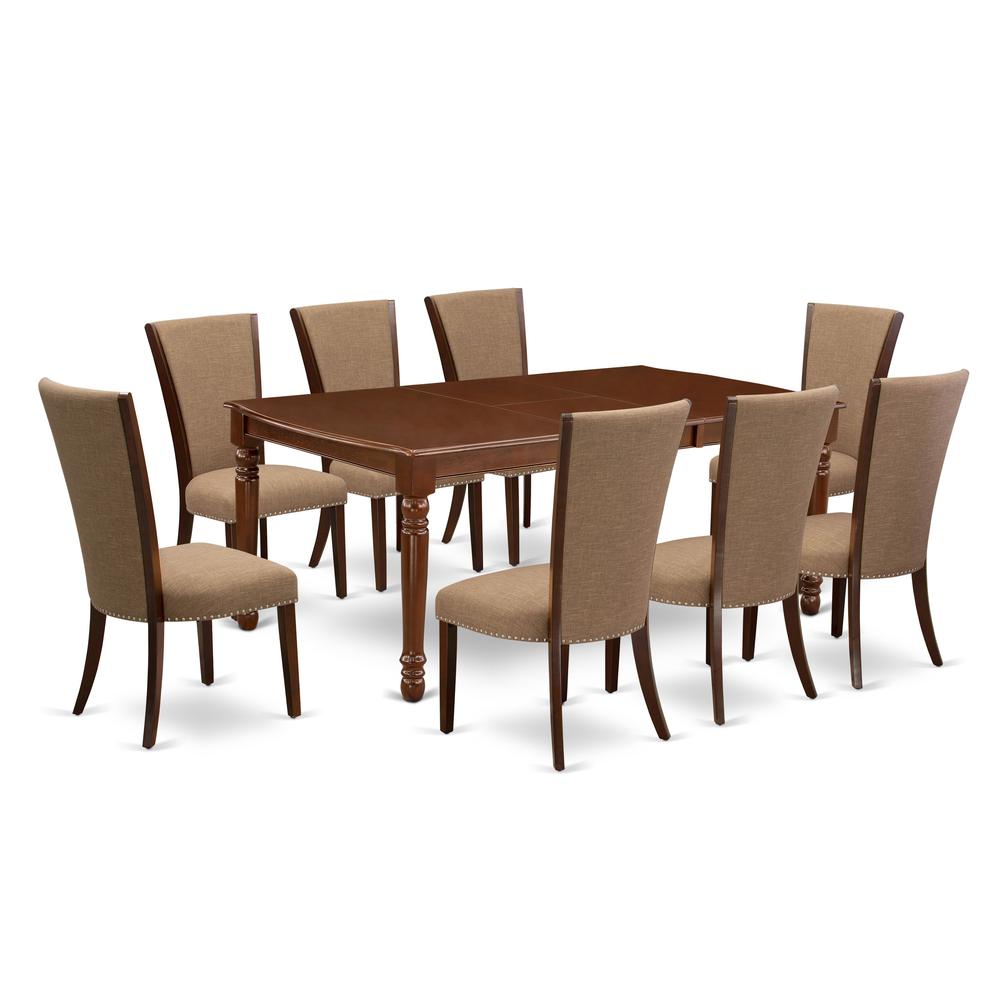 A Modern Dining Table Set Of 8 Great Kitchen Chairs And Table By East West Furniture | Dining Sets | Modishstore - 4