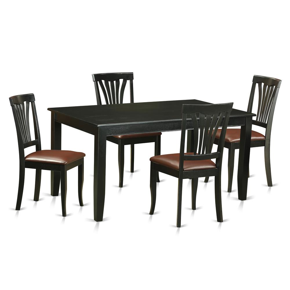 5 Pc Dinette Set - Kitchen Dinette Table And 4 Dinette Chairs By East West Furniture | Dining Sets | Modishstore - 2