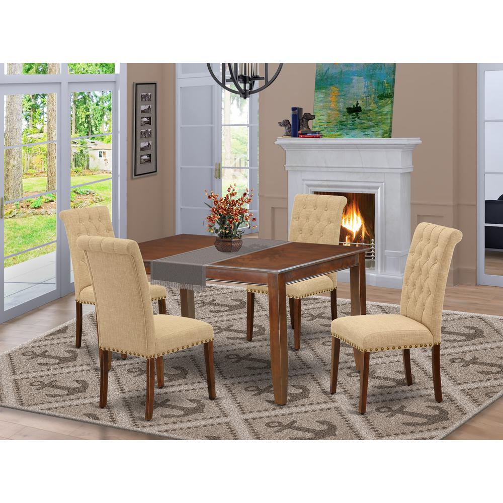 Dining Room Set Mahogany DUBR5-MAH-04 By East West Furniture | Dining Sets | Modishstore
