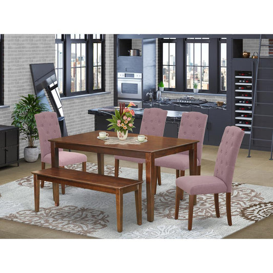 Dining Room Set Mahogany DUCE6-MAH-10 By East West Furniture | Dining Sets | Modishstore
