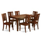 7 Pc Dining Room Set For 6-Kitchen Table And 6 Kitchen Chairs By East West Furniture | Dining Sets | Modishstore - 2