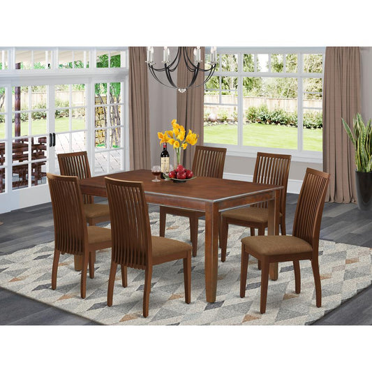 Dining Room Set Mahogany DUIP7-MAH-C By East West Furniture | Dining Sets | Modishstore