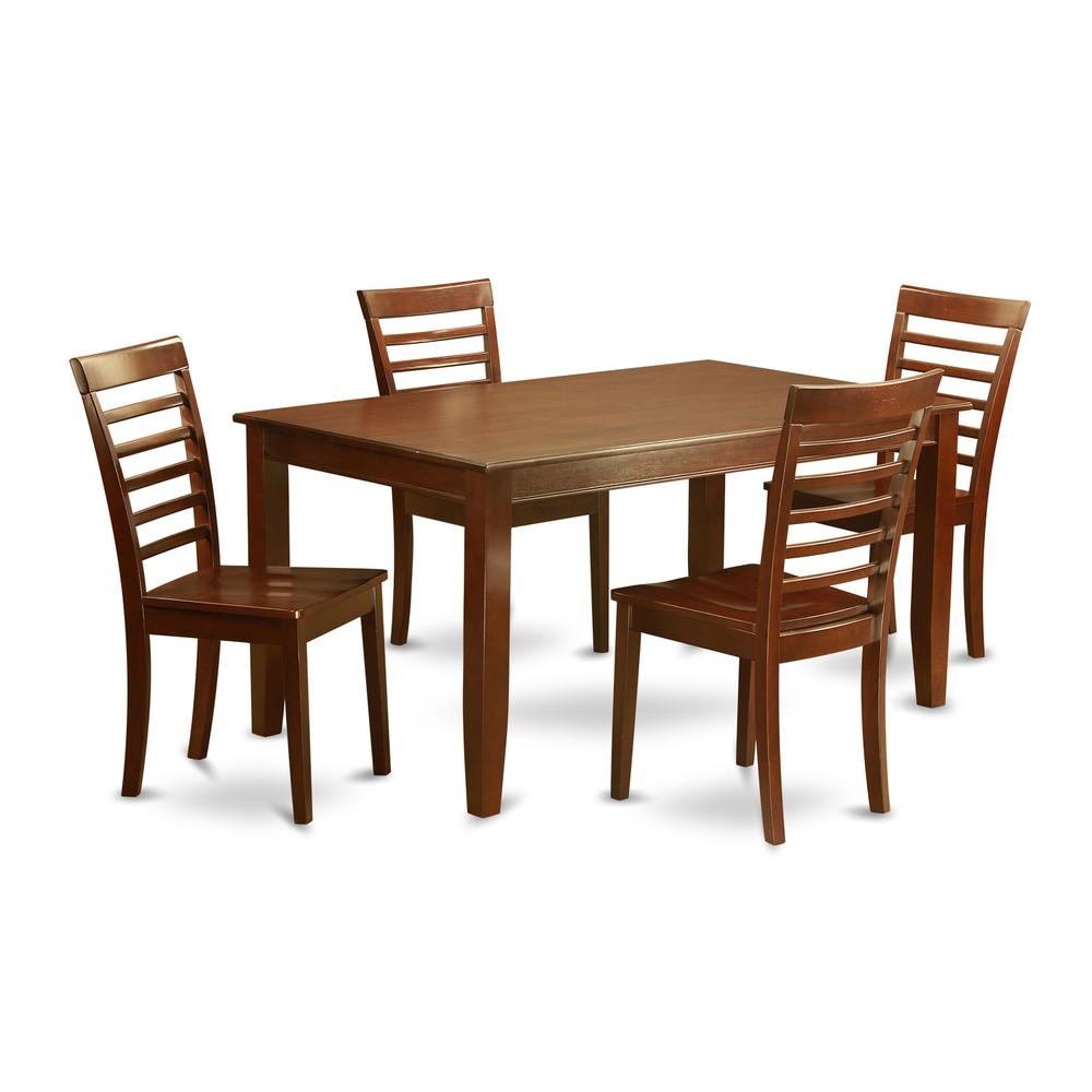 5 Pc Dining Set-Dining Table With 4 Kitchen Chairs By East West Furniture | Dining Sets | Modishstore - 2
