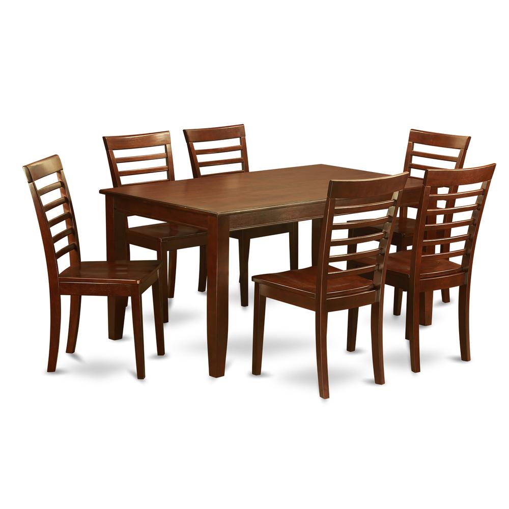 7 Pc Dining Set-Dining Table With 6 Dining Chairs By East West Furniture | Dining Sets | Modishstore - 2