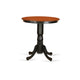 Eden Round Counter Height Table Finished In Black And Cherry By East West Furniture | Bar Tables | Modishstore - 2