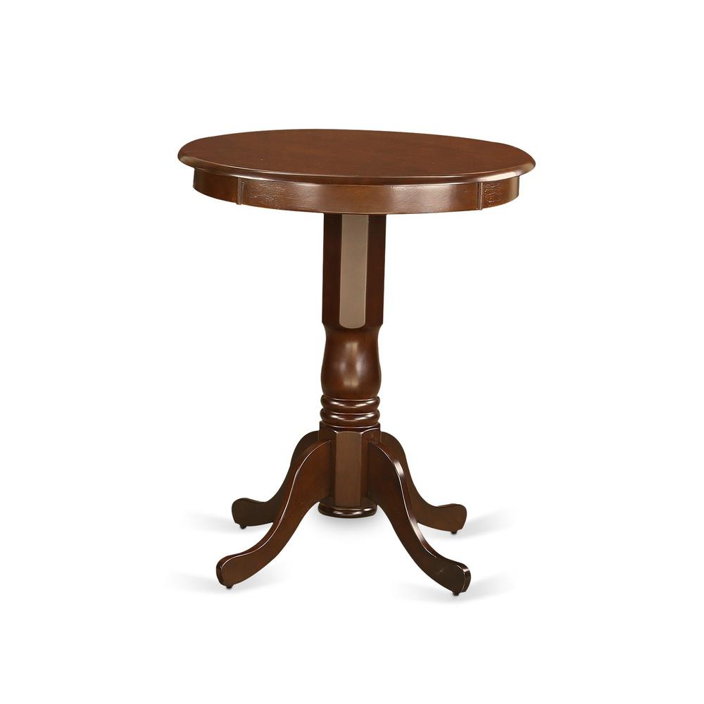 Eden Round Counter Height Table Finished In Black And Cherry By East West Furniture | Bar Tables | Modishstore - 5