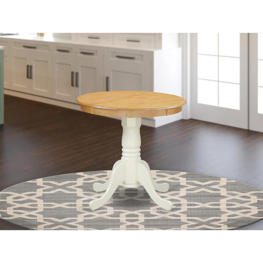 Dining Table Oak & Linen White EMT-OLW-TP By East West Furniture | Dining Tables | Modishstore