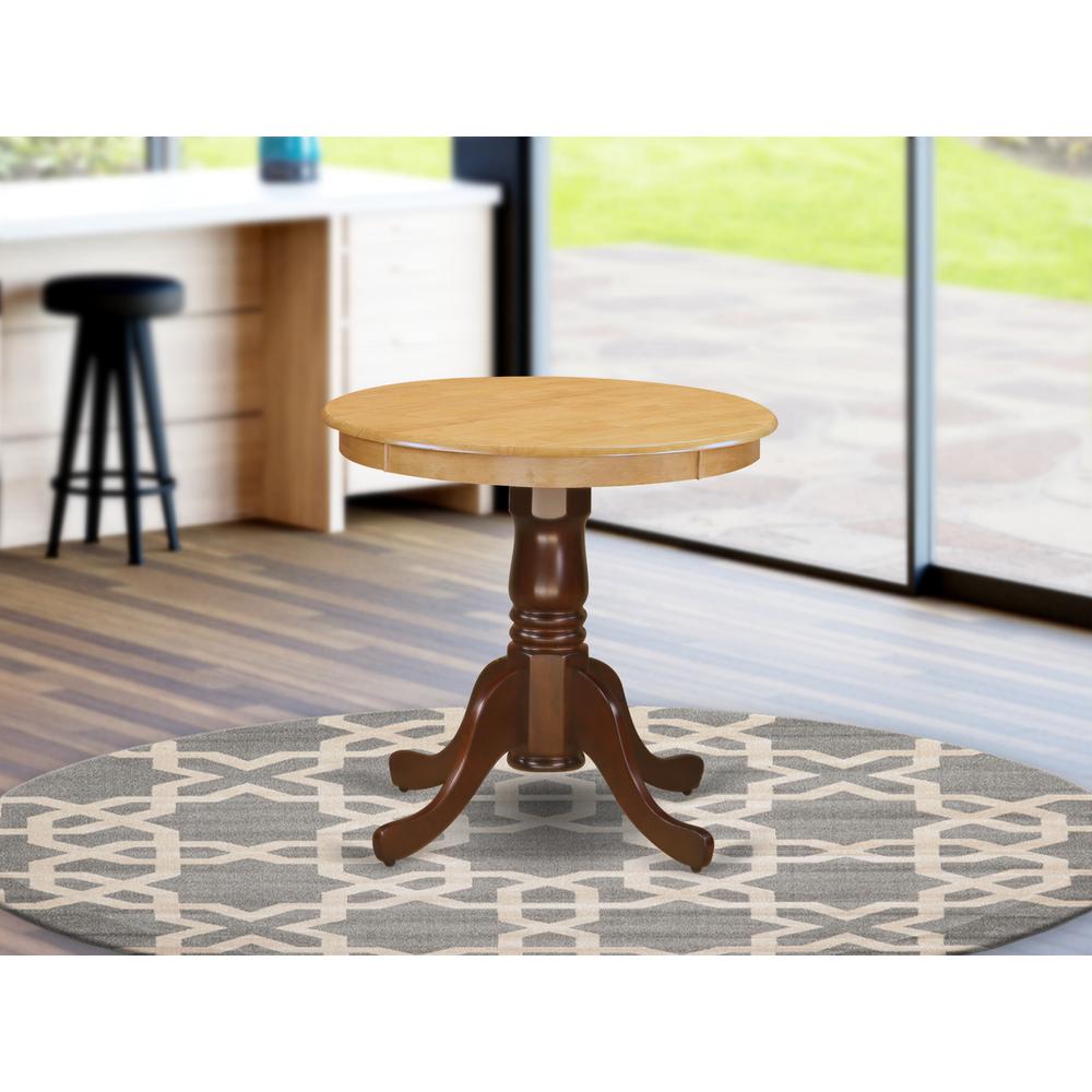 Dining Table Oak & Mahogany EMT-OMA-TP By East West Furniture | Dining Tables | Modishstore