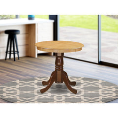 Dining Table Oak & Mahogany EMT-OMA-TP By East West Furniture