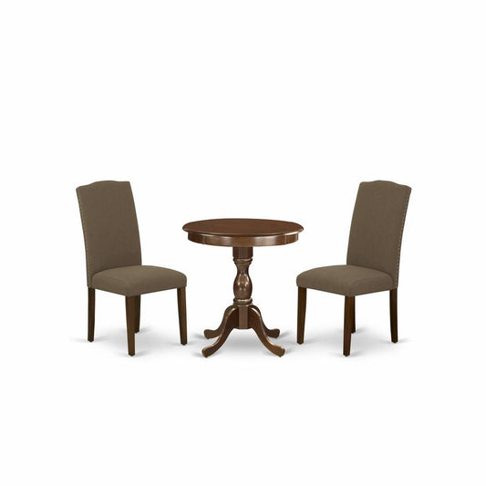 3-Pc Dining Table Set - 4 Dining Chairs And 1 Kitchen Table (Mahogany Finish) And Dining Tables By East West Furniture | Dining Sets | Modishstore