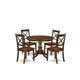 5 Piece Kitchen Set - White Table And 4  Chairs By East West Furniture | Dining Sets | Modishstore - 4