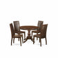 5 Piece Kitchen Table Set - Mahogany Wood Dining Table And 4 Mahogany Dining Room Chairs And Dining Tables By East West Furniture | Dining Sets | Modishstore