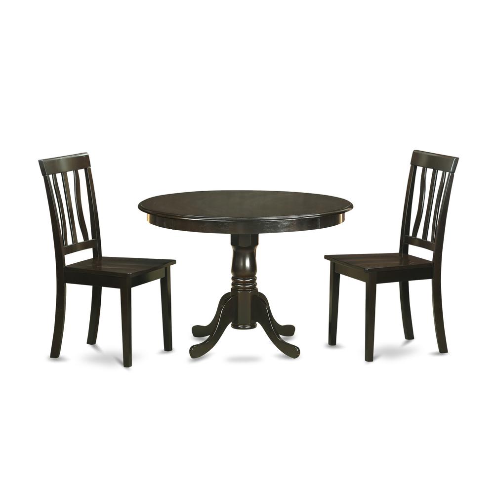 3 Pc Small Kitchen Table Set-Small Kitchen Table Set And 2 Dinette Chairs. By East West Furniture | Dining Sets | Modishstore - 2