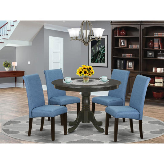 Dining Room Set Cappuccino HLBA5-CAP-21 By East West Furniture | Dining Sets | Modishstore
