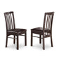 Hartland Dining Chair With Faux Leather Seat In Cappuccino Finish, Set Of 2 By East West Furniture | Dining Chairs | Modishstore - 2