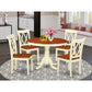 Dining Room Set Buttermilk & Cherry HLCL5-BMK-W By East West Furniture | Dining Sets | Modishstore