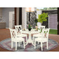 Dining Room Set Linen White HLCL5-LWH-C By East West Furniture | Dining Sets | Modishstore