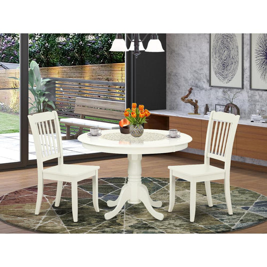 Dining Room Set Linen White HLDA3-LWH-W By East West Furniture | Dining Sets | Modishstore