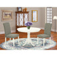 Dining Room Set Linen White HLEN3-LWH-06 By East West Furniture | Dining Sets | Modishstore